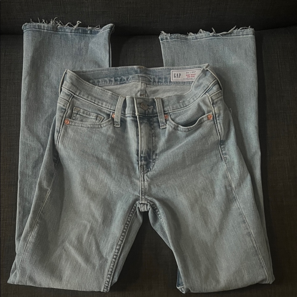 GAP Light Blue Baby boot mid-rise Jeans Never worn